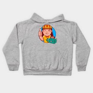 Electrician Woman Kids Hoodie